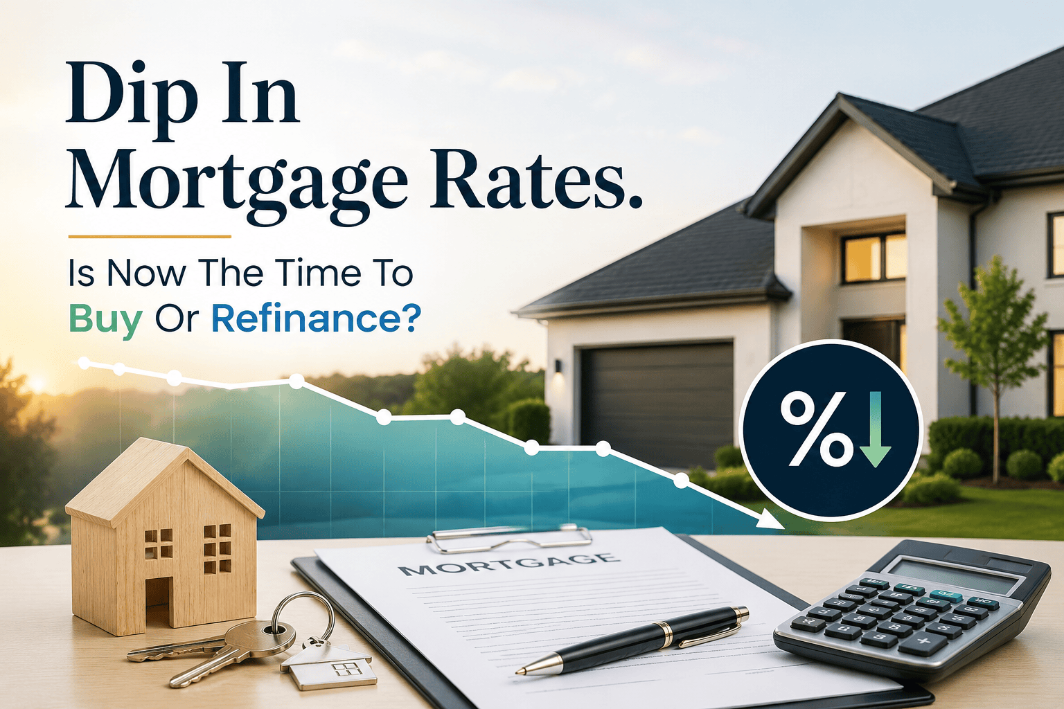 Dip In Mortgage Rates.  Is Now The Time To Buy Or Refinance?